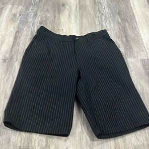 Dickies pinstriped black shorts